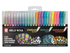 Gelschrijver Sakura Gelly Roll mix set à 24 kleuren