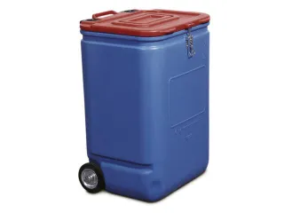 UN-bak,v. reinigingsdoeken,absorptiemiddelen,granulaat,HDPE,blauw,250l - 1