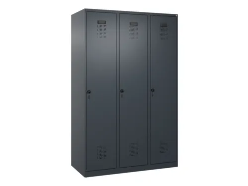 locker voor scheiding van kleding,HxBxD 1850x1200x500mm,3vak