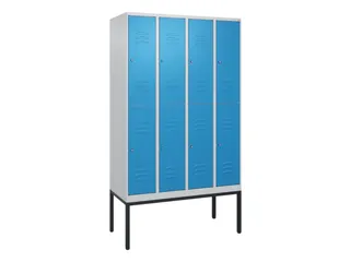 dubbeldekse locker,HxBxD 2120x1200x500mm,4x2vak.,vak B 300mm,cil.-slot - 1