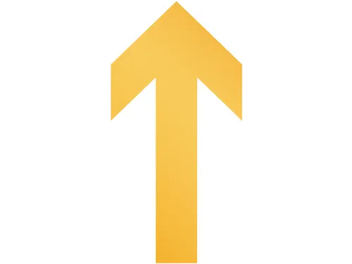 Verwijderbare vloersticker pijlvorm
