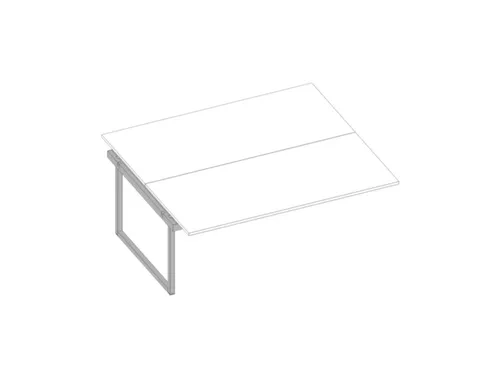 aanbouwtafel,v. benchtafel,HxBxD 730x1800x1600mm,blad wit