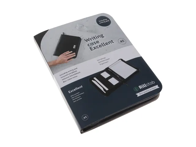 Schrijfmap Rillstab Excellent deluxe A5 lederlook zwart