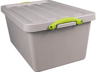 Recycled opbergdoos 61 Liter Grijs Stapelbaar - 1