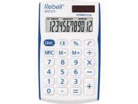 Calculator Rebell-SHC312BL-BX wit-blauw pocket