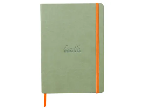 Notitieboek Rhodia A5 lijn 80 vel 90gr celadon