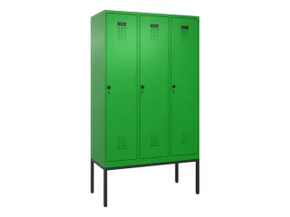 locker,HxBxD 2120x1200x500mm,3vak,vak B 400mm,draaigrendel - 2