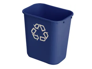 Papierbak Rubbermaid recycling medium 26 Liter blauw - 6