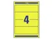 Etiquette dorsale Avery Large 61x192mm adhésive jaune L4769-20