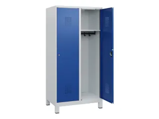 schoollocker,HxBxD 1630x800x500mm,2vak,vak B 400mm,cil.-slot,voeten - 1