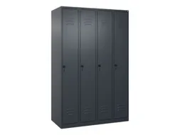 locker,HxBxD 1850x1200x500mm,4vak,vak B 300mm,draaigrendel