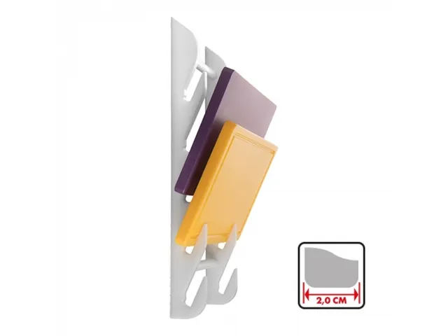 CaterChef Snijbladen standaard voor 5 bladen HDPE Wit wandmodel