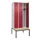 locker met bank,HxBxD 2120x900x815mm,3vak,vak B 300mm,cilinderslot