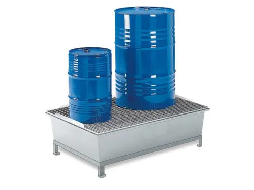 Opvangbak 2x 200l Opvangvol. 220l Gvk 290x1280x850mm