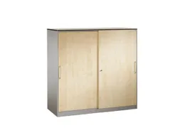 Schuifdeurkast Hxbxd 1310x1200x440mm 3 Ordnerhoogtes Houtdecor
