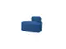 Poefmodule Rocada Volga-B 115x62x85cm driehoekig blauw