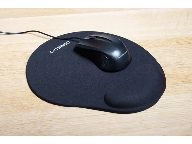 Gel Muismat Antislip Met Polssteun Donkergrijs