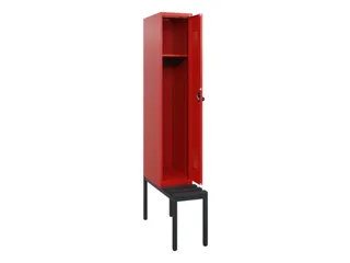 locker met bank,HxBxD 1950x300x815mm,1vak,vak B 300mm,draaigrendel - 1