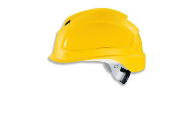 Uvex Pheos BS-WR veiligheidshelm, HDPE, met ventilatie, geel, per stuk