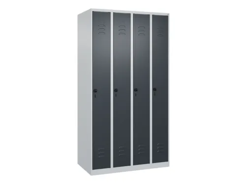 locker,HxBxD 1850x1000x500mm,4vak,vak B 250mm,draaigrendel