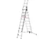 échelle télescopique polyvalente,2x9/1x8 échelons,lisse L 5,62m,alu