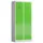 garderobekast 1800x800x500mm 2vak klink sokkel romp RAL7035 RAL6018