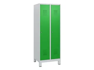 schoollocker,HxBxD 1630x600x500mm,2vak,vak B 300mm,cil.-slot,voeten - 2