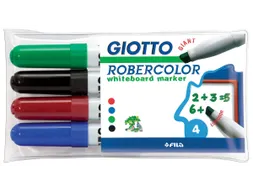Robercolor Whiteboard Marker Large 6.4mm Schuin Assorti 4 stuks