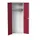 Lockerkast 2000x800x550mm 1 vak, dubbele vleugeldeur, RAL7035 +RAL3004