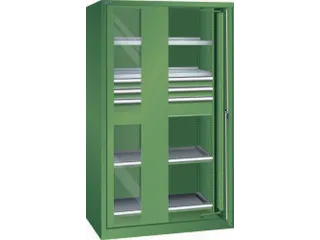 zwaarlastkast met zwenkdeuren,HxBxD 1950x1146x690mm,lak RAL6011 - 2