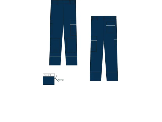 Van Moer 2T08 dames werkbroek, marineblauw, maat 54, per stuk