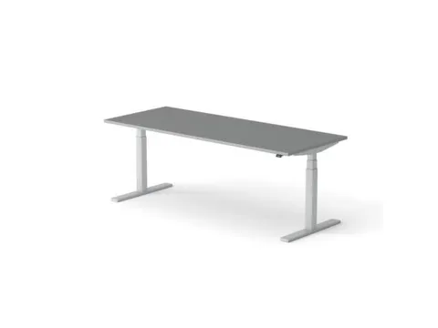 Elektrisch ihv bureau,HxBxD 650-1310x2000x800mm,blad donkergrijs