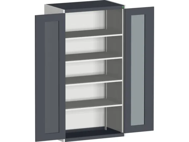 systeemkast,HxBxD 2000x1050x650mm,4xStalen bodem,5-punts sluitsysteem