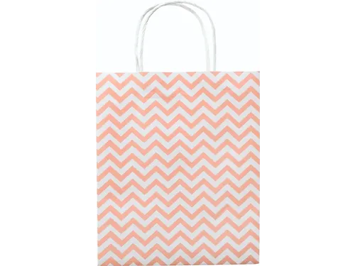 Tas met handvat Folia kraftpapier 115gr 18x21x8cm wit set à 3 dessins