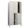 lockerkast,HxBxD 1850x1200x500mm,3x2vakken,RAL7035,front RAL5010