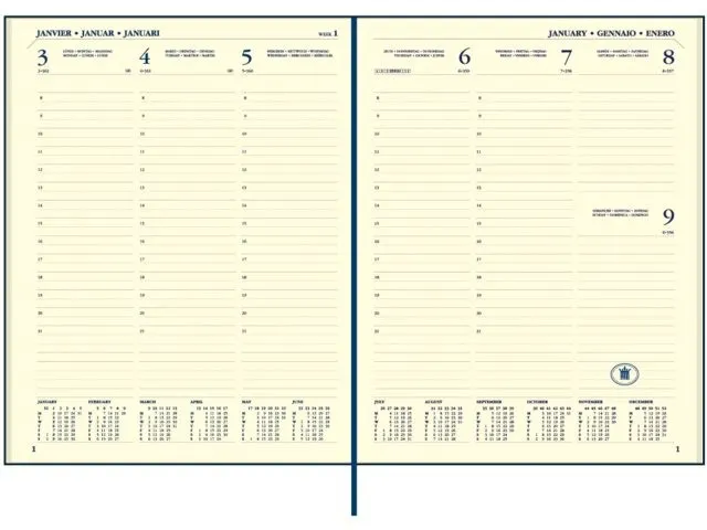 Agenda 2026 Ryam Executive Mundior 7dagen/2pagina's bordeaux