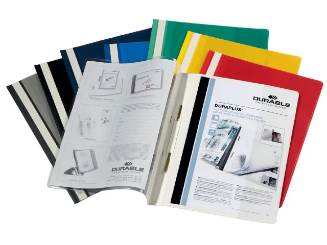 Snelhechtmap Durable Duraplus A4+ geel