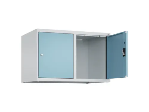 opzetkast,v. locker,2vak.,vak B 400mm,HxBxD 500x800x500mm,cilinderslot