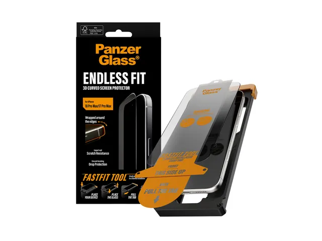PanzerGlass Endless Fit 3D Curve Screen Protector iPhone 18 Pro Max