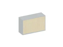Schuifdeurkast 770x1200x430mm Romp Lichtgrijs Decor Front Esdoorn