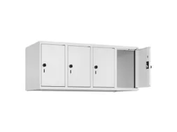 opzetkast,v. locker,4vak.,vak B 300mm,HxBxD 500x1200x500mm