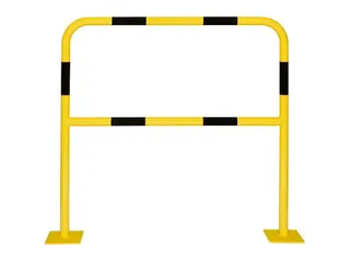 beschermbeugel,v. binnen,HxB 1000x2000mm,staal,geel/zwart - 2