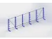 Rayonnage canitlever universel HxlxP 2000x6750x590mm 7bras (pied inclu