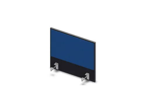 opzetpaneel bureau aanbouw aan de zijkant CC-zwart BN6016-blauw 600mm