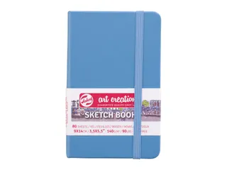 Schetsboek Talens Art Creation 80 witte vellen 140gr 90x140mm lichtbla - 2