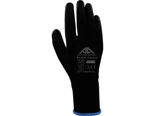 Handschoen ActiveGear grip PU-flex zwart small