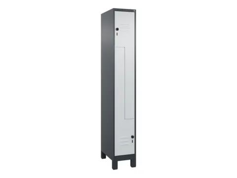 Z-garderobekast,HxBxD 1950x300x500mm,vak B 150/300mm,draaigrendel