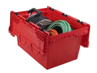 Euronorm-herbruikbare bakken,HxLxB 349x600x400mm,PP,rood - 3