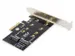 M.2 NGFF/NVMe SSD PCI Express 3.0 (x4) uitbreidingskaart