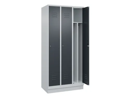 locker voor scheiding van kleding,HxBxD 1950x900x500mm,3vak